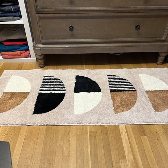 NEW Runner Rug 24x60, Beige Rug Runner Washable for Bathroom Bedroom - Picture 8 of 8